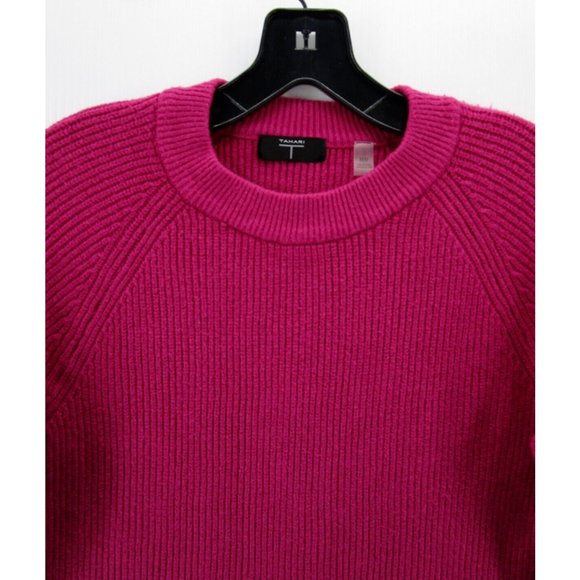 Tahari Sweater Medium Pullover Crewneck Casual Ribbed Breathable - Picture 2 of 11